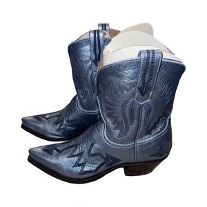 Miron Crosby Maggie boot blue metallic